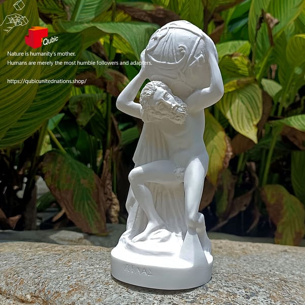 BA0001191209014_A 阿特拉斯|希臘天然雪花石膏雕像|產品代碼 BA0001191209014