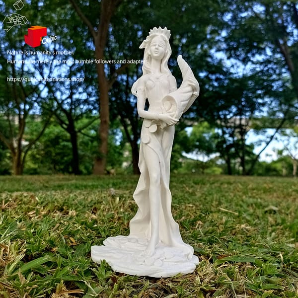 BA0001191209038_A 財神像(福圖納)|希臘天然雪花石膏雕像|產品代碼 BA0001191209038