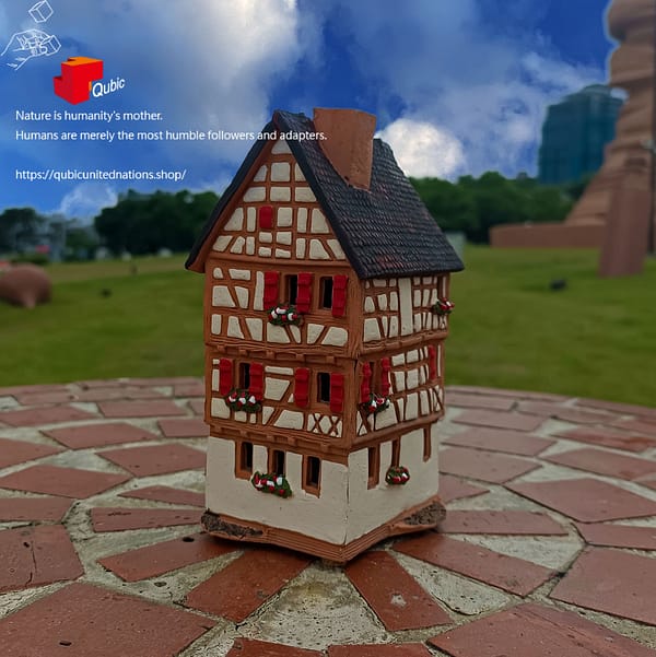 A226AR_A house of "Gottlieb Daimler " 德國戴姆勒誕生小屋|立陶宛陶瓷袖珍建築|產品代碼 370A266AR