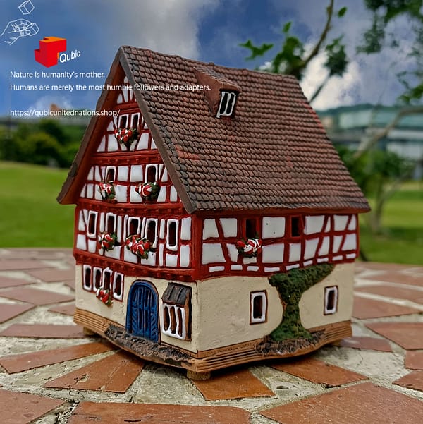 A226AR_A Schwarzer Alder in Schlitz 德國黑鷹古鎮小屋|立陶宛陶瓷袖珍建築|產品代碼 370A226AR